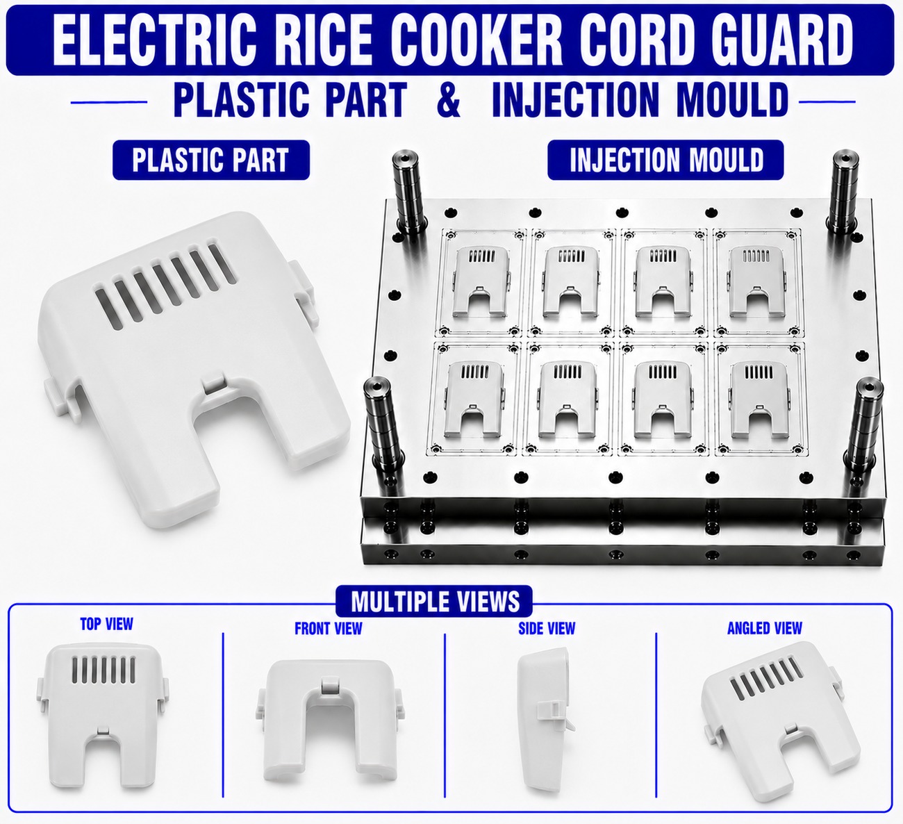 Electric Rice Cooker Plastic Cord Guard Mould and Moulding Service